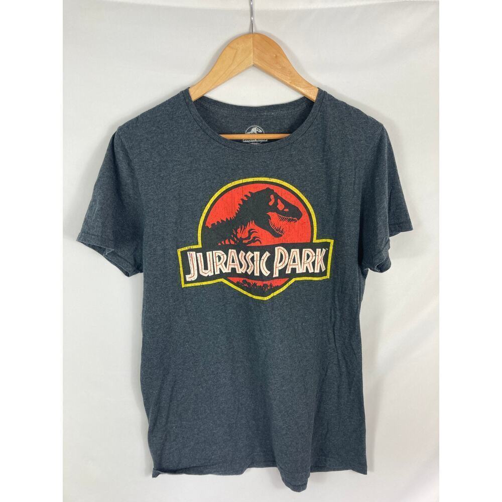 Jurassic World Jurassic Park Graphic Tshirt Grey Size Medium